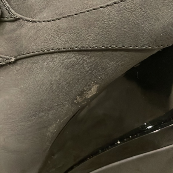 MICHAEL ANTONIO STUDIO BLACK TRIPLE WEDGE BOOTIES - Picture 5 of 7